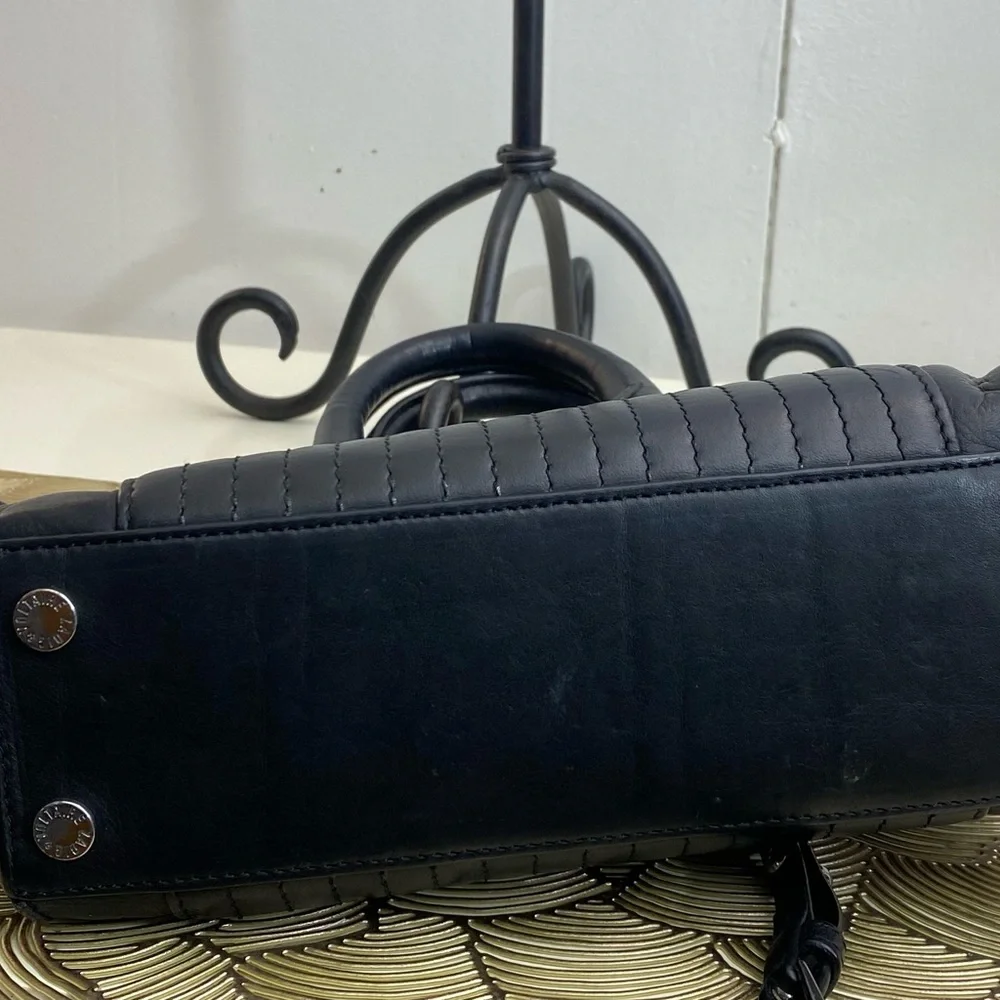 Zadig & Voltaire Small Quilted Black Leather Crossbody Tote - Picture 6 of 8